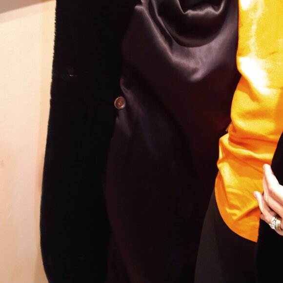 Donnybrook Faux Fur plush black long coat - Picture 5 of 5